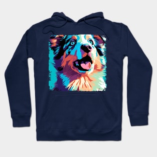 Miniature American Shepherd Pop Art - Dog Lover Gifts Hoodie